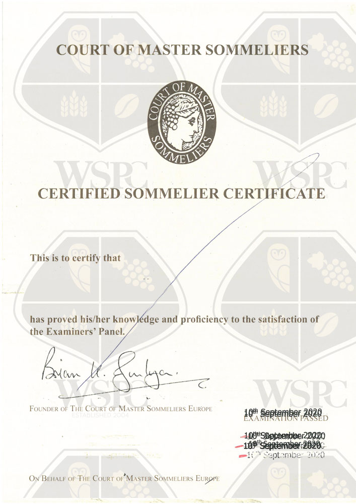 WSPC Certificate CMS