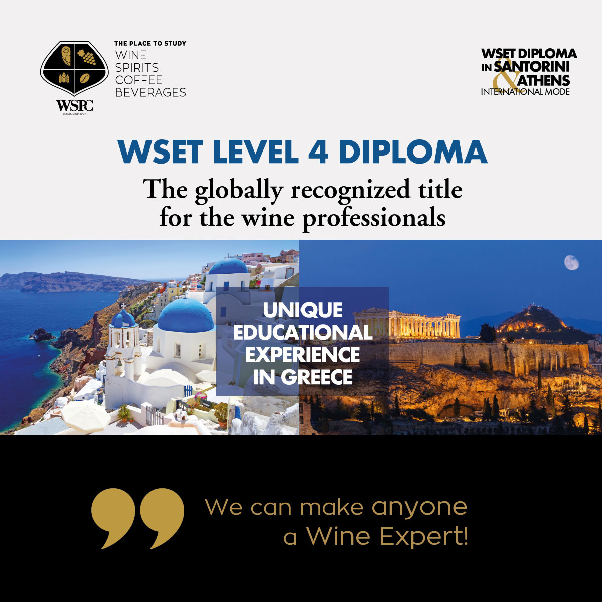 WSPC WSET DIPLOMA IN ATHENS & SANTORINI